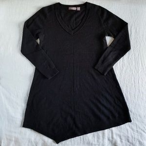 Vkoo 100% Cashmere Asymmetrical Hem Dress